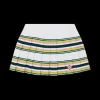 Stripe Pleated Skirt