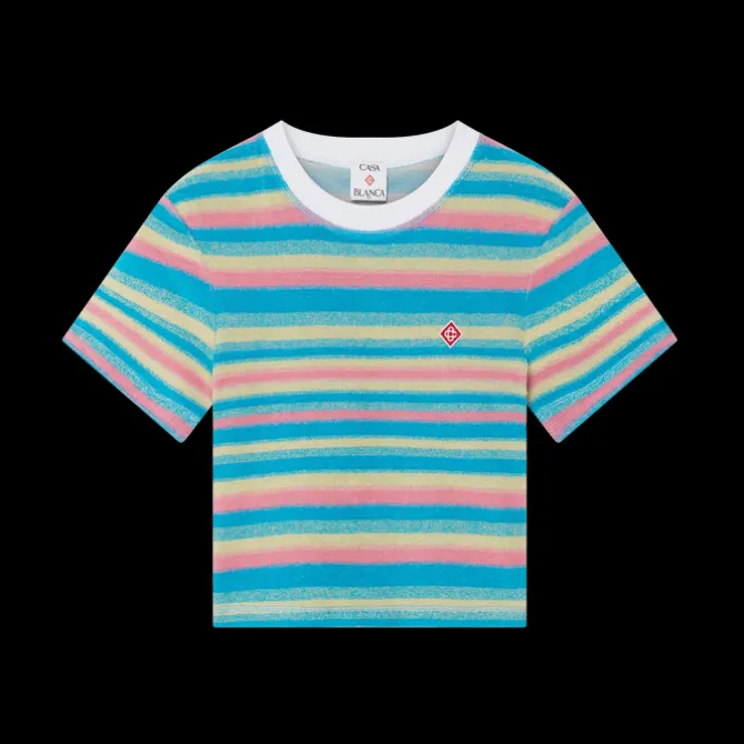 Stripe Towelling Top