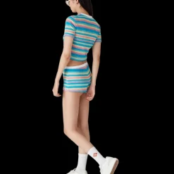 Stripe Towelling Top