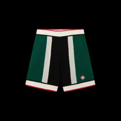 Striped Mesh Shorts