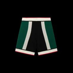 Striped Mesh Shorts