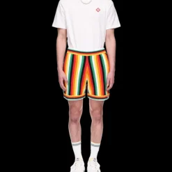 Striped Towelling Shorts