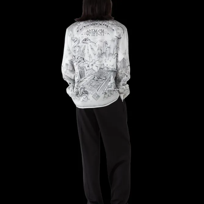 Tattoo Long Sleeve Silk Shirt