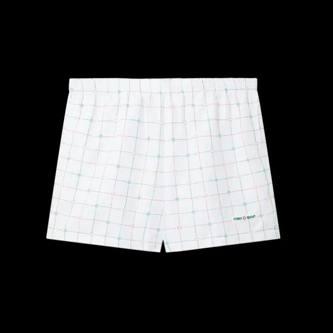 Tennis Check Swim Trunks