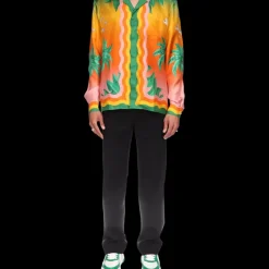 Tennis Club En Fleur Silk Shirt