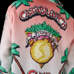 Tennis Club Long Sleeve Silk Shirt