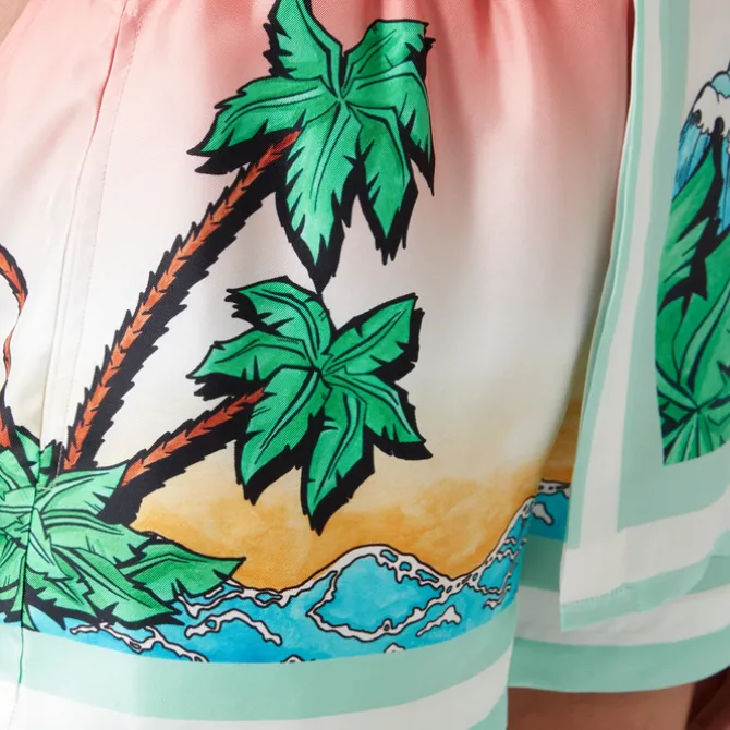 Tennis Club Silk Shorts
