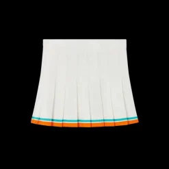 Tennis Stripe Pleated Skirt