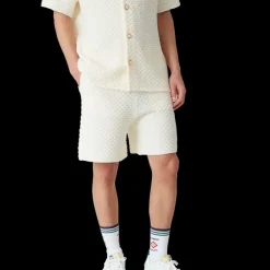 Textured Knitted Shorts