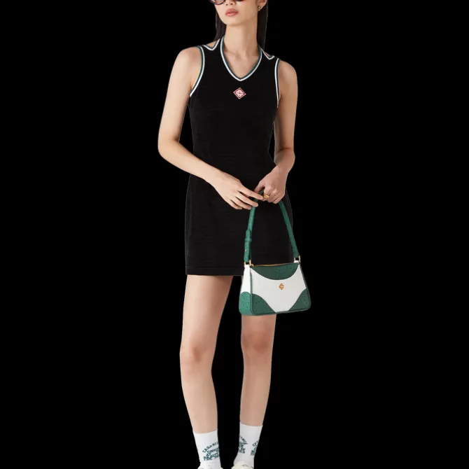 Textured Velour Tennis Dress