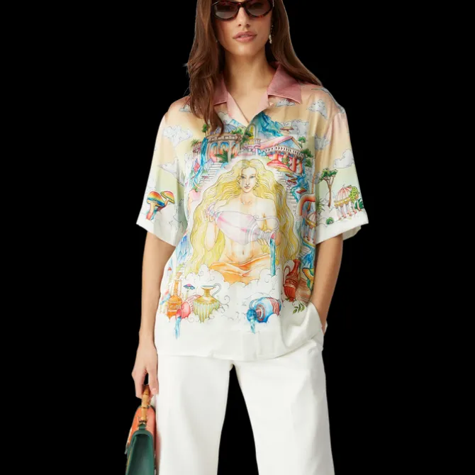The Road To Knowledge Short Sleeve Silk Shirt