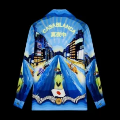 Tokyo Night Silk Shirt