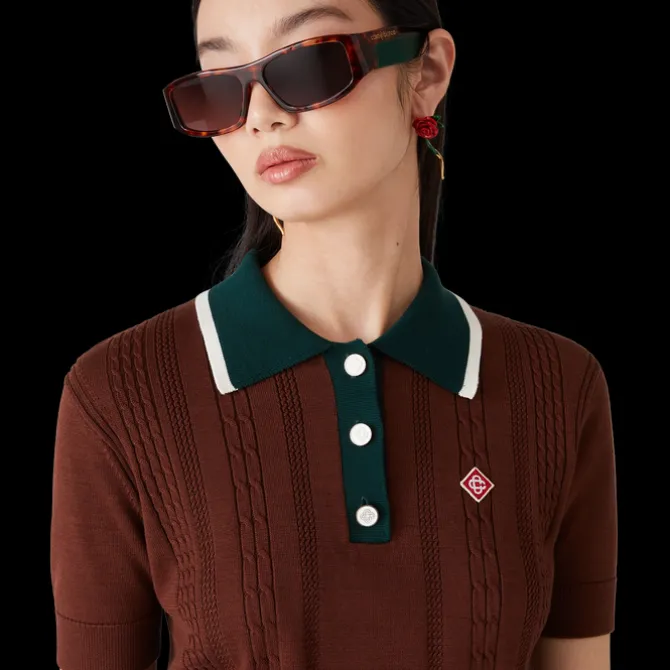 Tortoiseshell Rectangular Sunglasses
