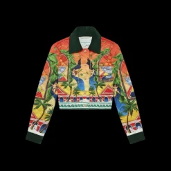 Triomphe D'Orange Quilted Cropped Jacket