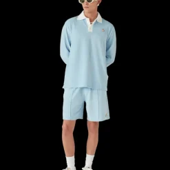 Velour Stripe Polo Shirt