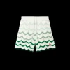 Wavy Gradient Crochet Shorts