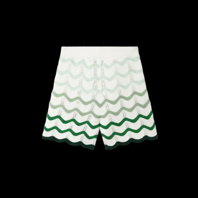 Wavy Gradient Crochet Shorts