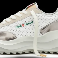 Women's Atlantis White & Chrome Sneaker