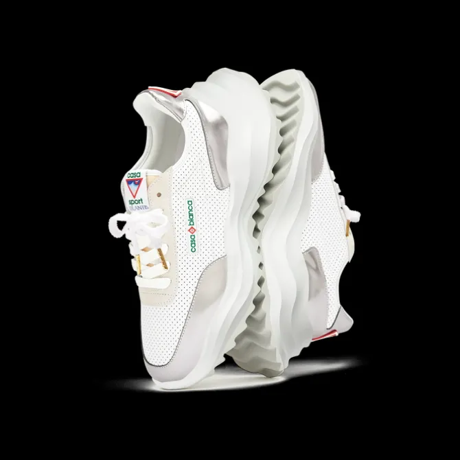 Women's Atlantis White & Chrome Sneaker