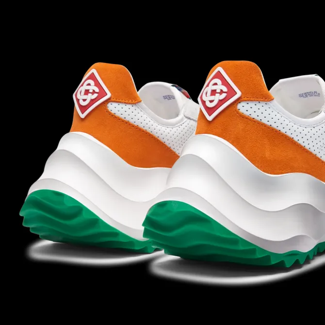 Women's Atlantis White & Clay Orange Sneaker