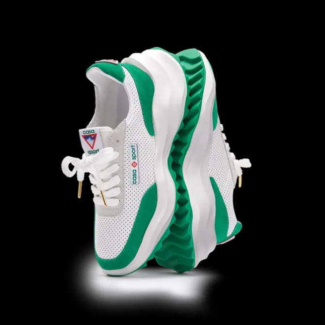 Women's Atlantis White & Tennis Green Sneaker