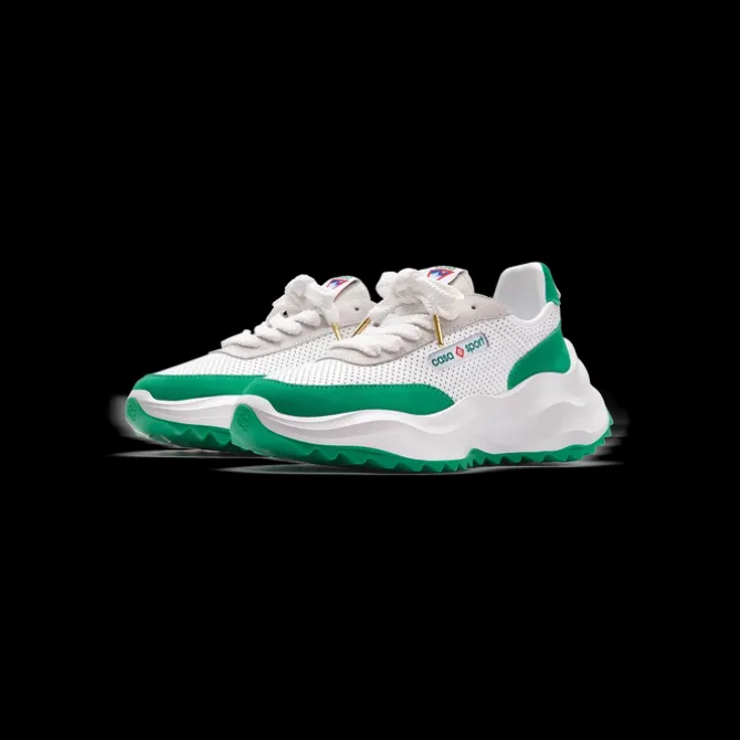 Women's Atlantis White & Tennis Green Sneaker
