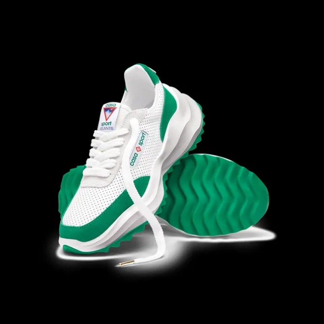 Women's Atlantis White & Tennis Green Sneaker