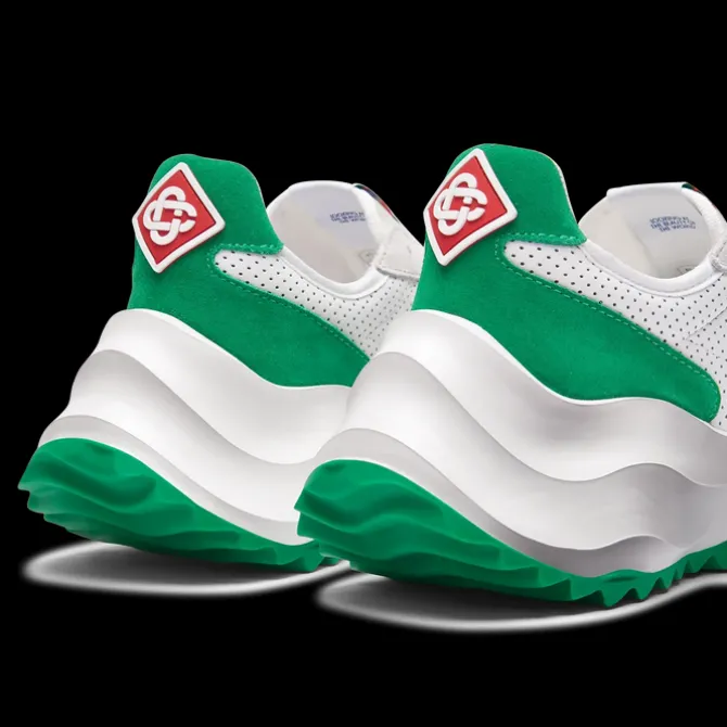 Women's Atlantis White & Tennis Green Sneaker