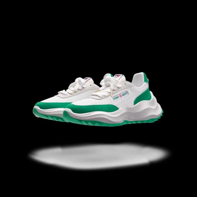Women's Atlantis White & Tennis Green Sneaker