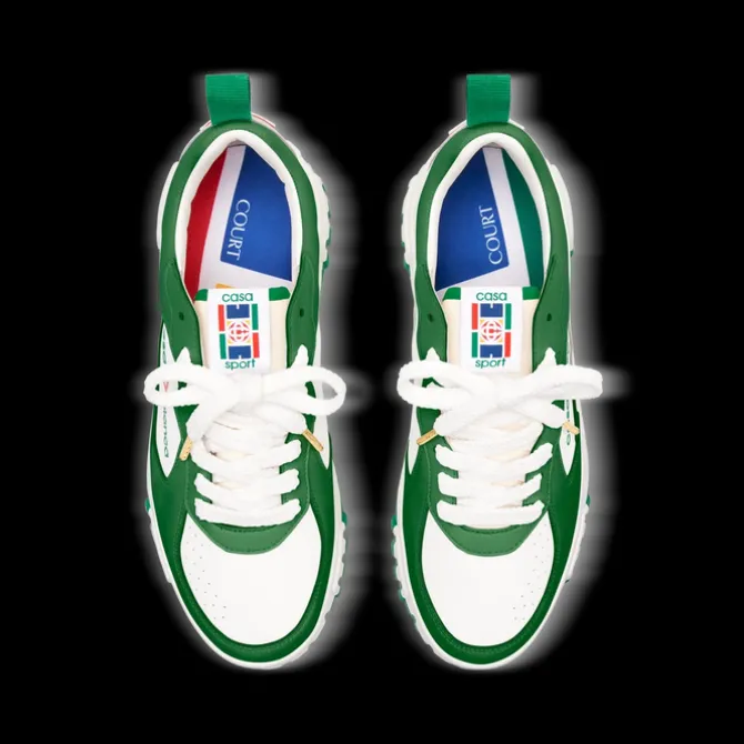 Women's Court Green & White Sneaker
