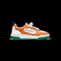 Women's Court Orange & White Sneaker