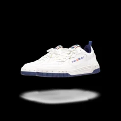 Women's Court White & Navy Sneaker