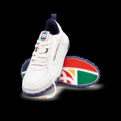 Women's Court White & Navy Sneaker