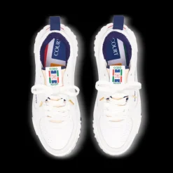 Women's Court White & Navy Sneaker