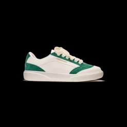 Women's Del Mar White & Green Sneaker