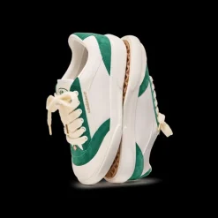 Women's Del Mar White & Green Sneaker
