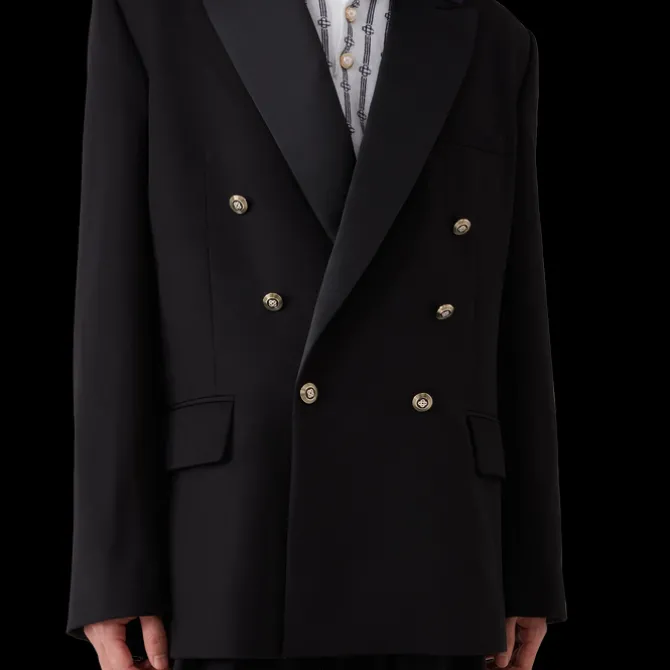 Wool Double Breasted Blazer