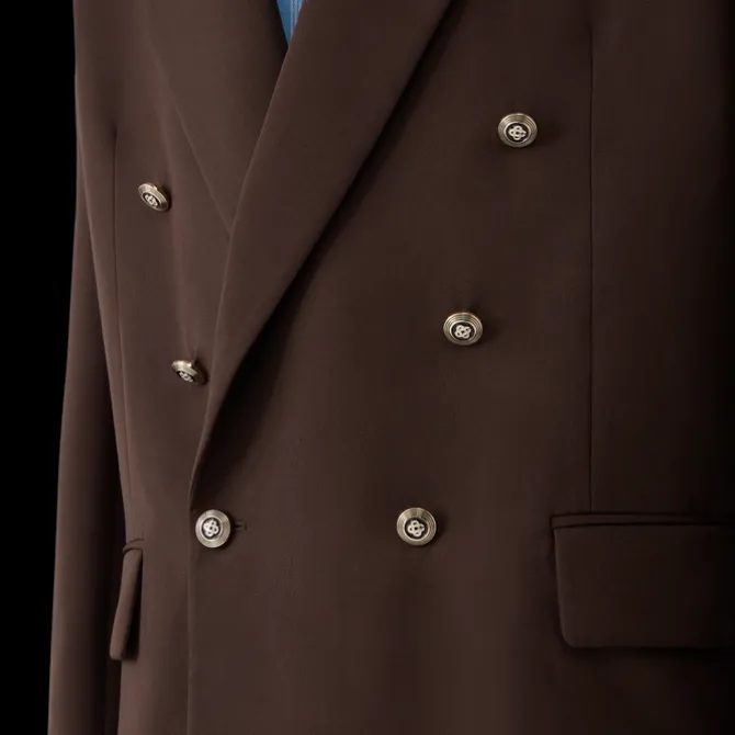 Wool Double Breasted Jacket