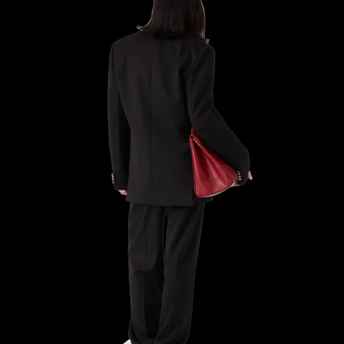 Wool Five Pleat Tailored Trousers