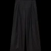 Wool Pinstripe Triple Pleat Tailored Trousers