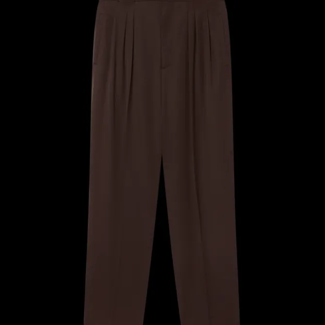 Wool Pleated Tailored Trousers