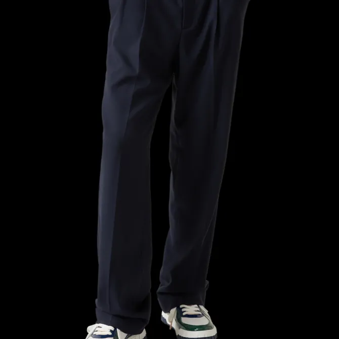 Wool Tailored Pleated Trousers