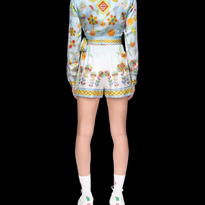 Yoruba Flowers Wrap Blouse
